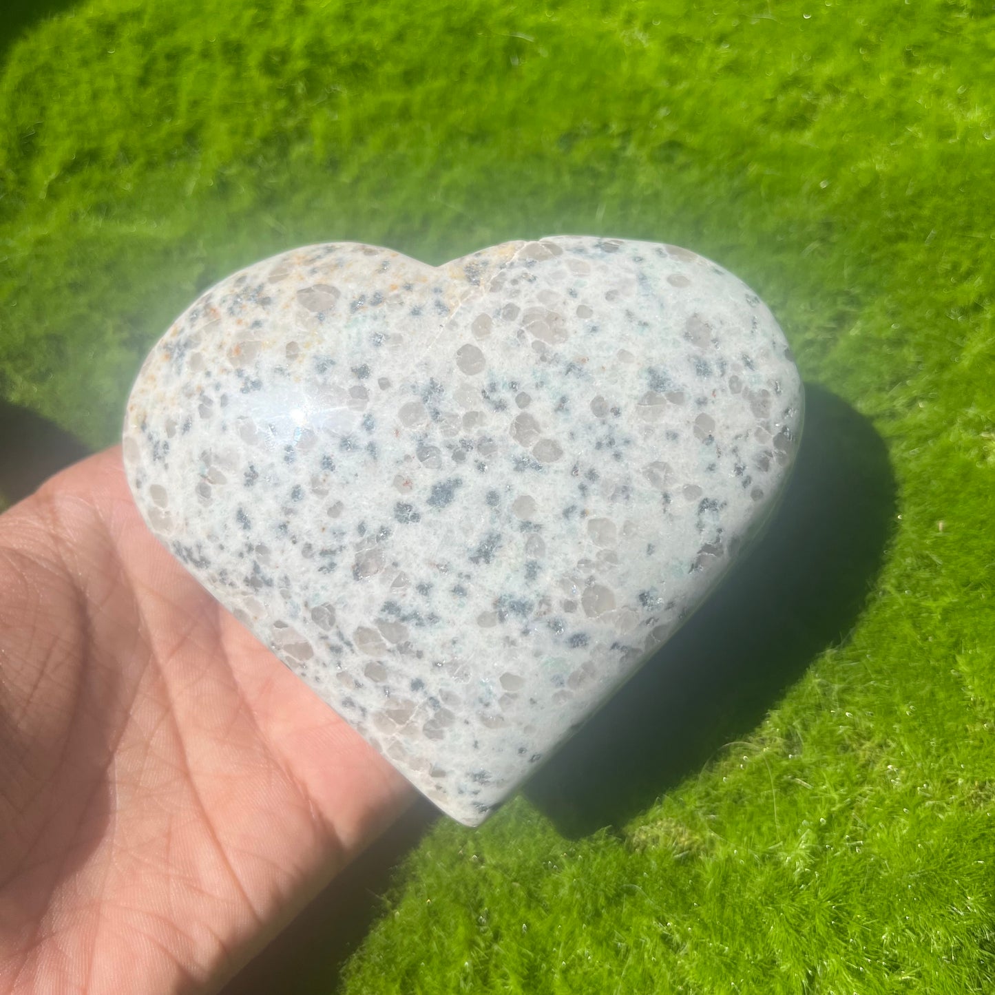 Large Kiwi Jasper Heart